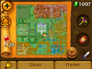 A Link Between Worlds Overworld Map Screenshot