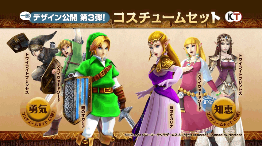 Hyrule Warriors Costumes
