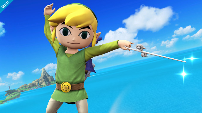 Toon Link from Super Smash Bros