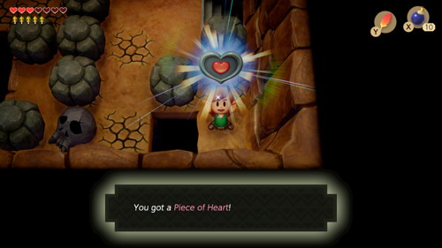 Link's Awakening Switch Heart Pieces