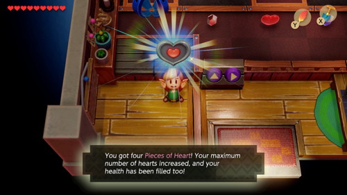 Link's Awakening Switch Heart Pieces