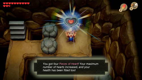 Link's Awakening Switch Heart Pieces