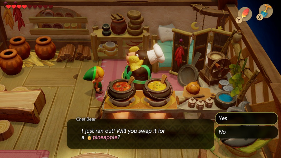 Link's Awakening Switch Trading Sequence Pineapple