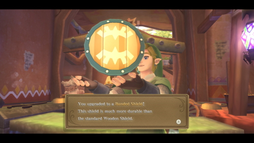 Skyward Sword Gear Banded Shield