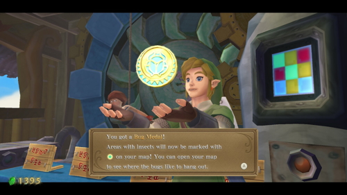Skyward Sword Gear Bug Medal