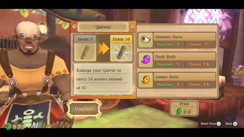 Skyward Sword Gear Medium Quiver