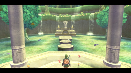 Skyward Sword Goddess Cube Skyview Temple Spring