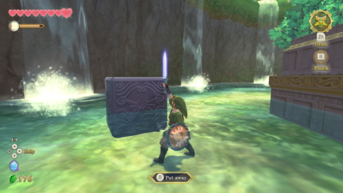 Skyward Sword Goddess Cube Skyview Temple Spring