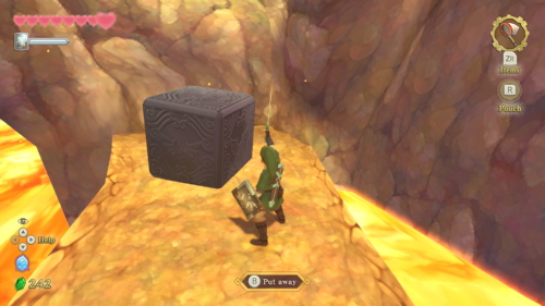 Skyward Sword Goddess Cube Eldin Volcano