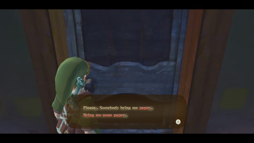 Skyward Sword HD Cawlins Letter