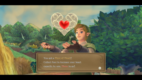 Skyward Sword Heart Piece Faron Woods