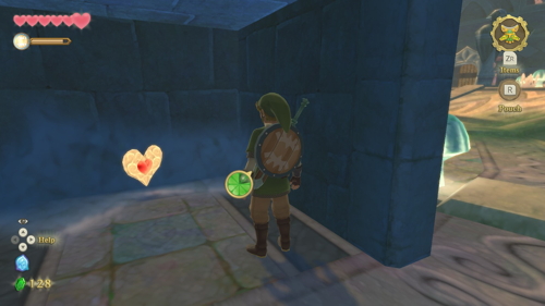 Skyward Sword Heart Piece Skyview Temple
