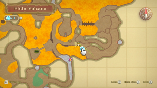 Skyward Sword Heart Piece Eldin Volcano