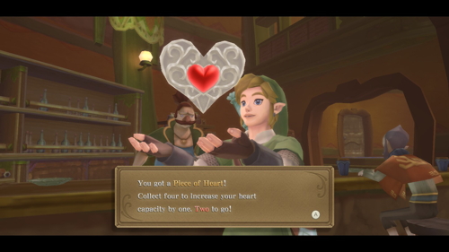 Skyward Sword Heart Piece Pumpkin Landing