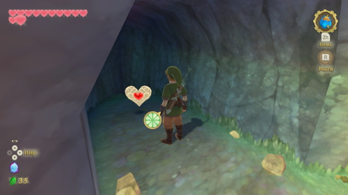 Skyward Sword Heart Piece Faron Woods