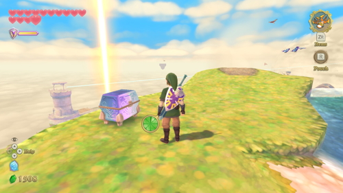 Skyward Sword Heart Piece Skyloft