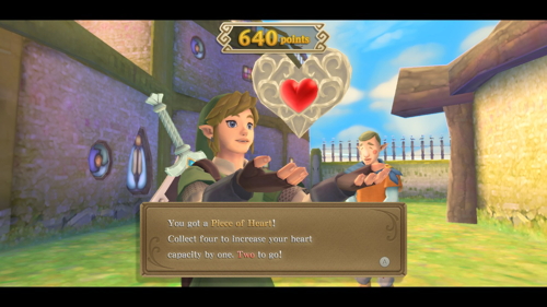 Skyward Sword Heart Piece Fledge Minigame