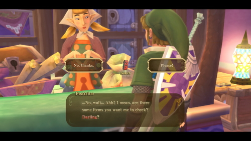 Skyward Sword HD Item Check Girl Quest