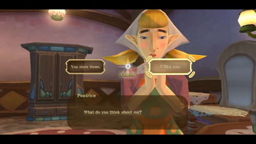 Skyward Sword Item Check Girl Crush