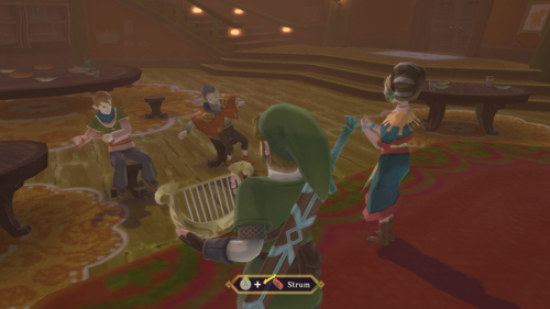 Skyward Sword Pumpkin Landing Harp Heart Piece