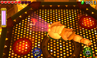 Triforce Heroes Bosses Moldorm
