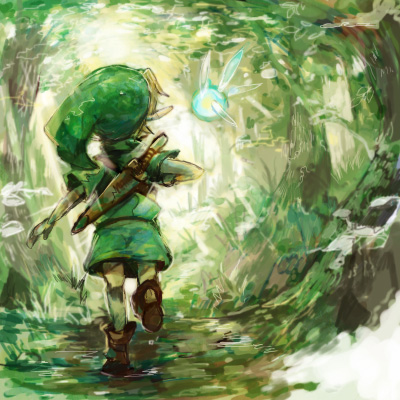 Link and Navi Fan Art