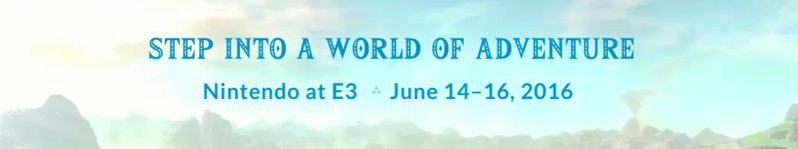 Nintendo Pre E3 2016 Site