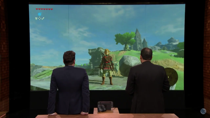 Zelda BotW Switch Footage Jimmy Fallon