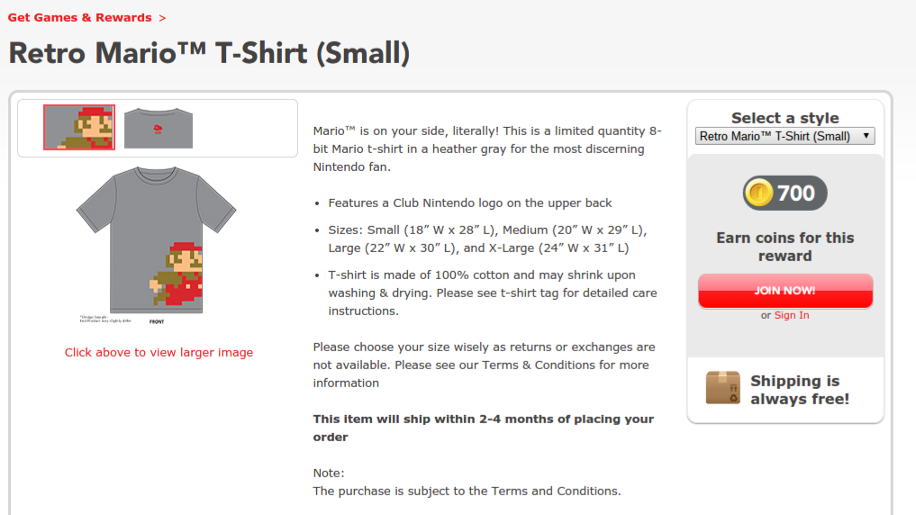 Retro Mario T-Shirt
