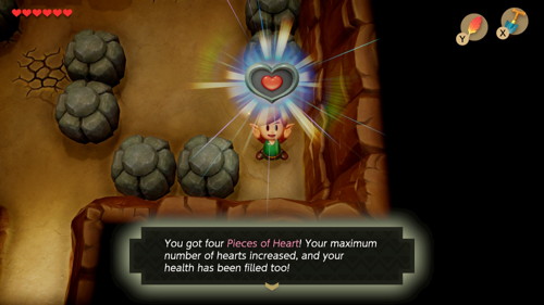 Link's Awakening Switch Heart Pieces