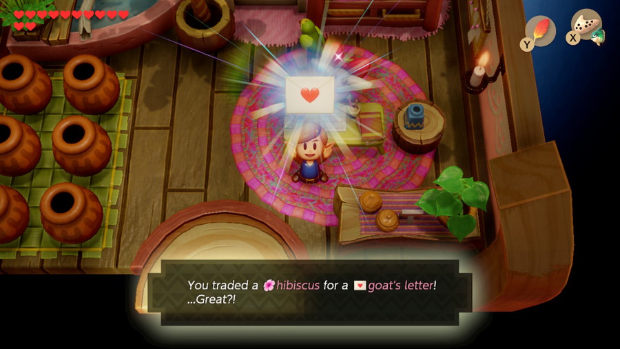 Link's Awakening Switch Trading Sequence Goat's Letter