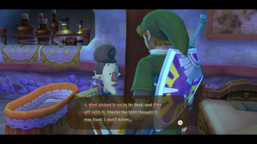 Skyward Sword Crying Baby Quest