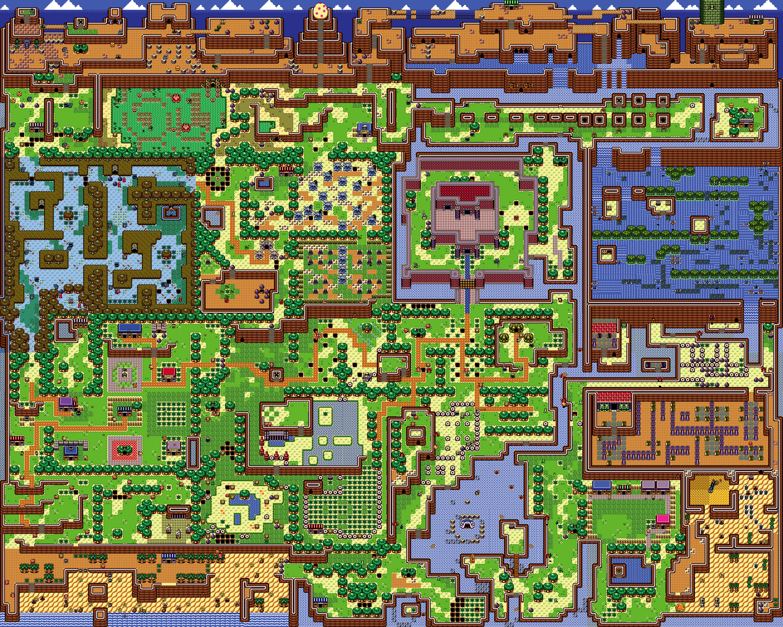 Links Awakening Overworld Map