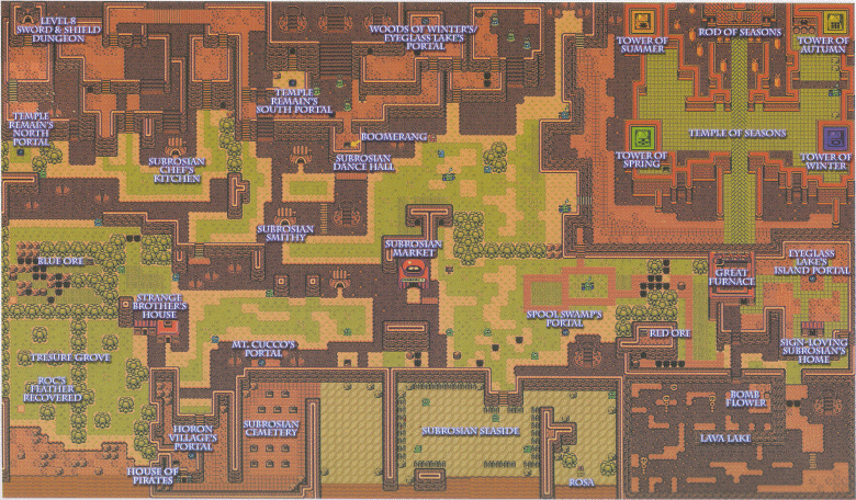 Oracle of Seasons Maps.