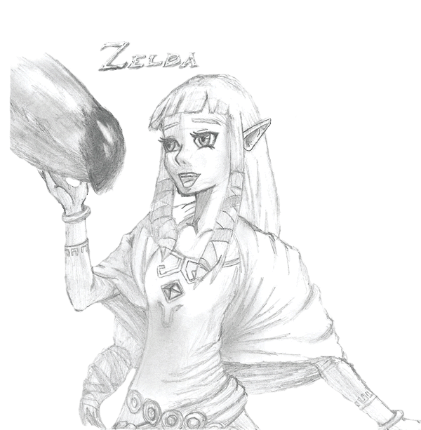 Skyward Sword Zelda by Juan Vargas