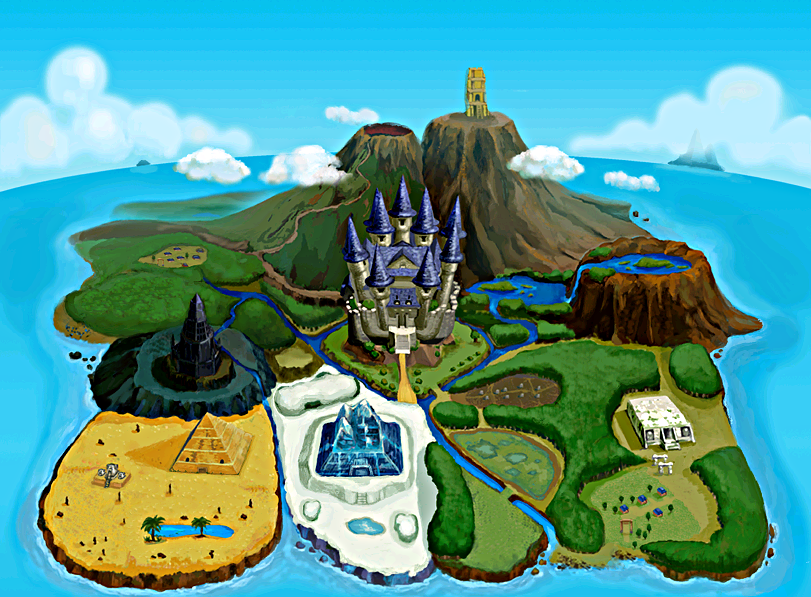 Four Swords Adventures Overworld Map